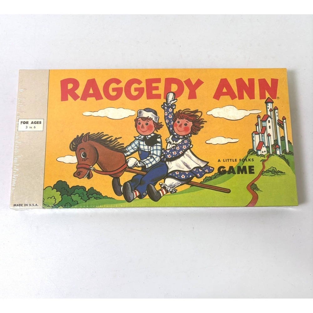 Raggedy Ann A‎ Little Folks Game Boardgame Simon & Schuster Vintage New Sealed